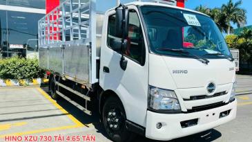 Giá xe tải hino xzu730, 4.65 tấn thùng mui bạt 7 bửng nhôm mới nhất 2024